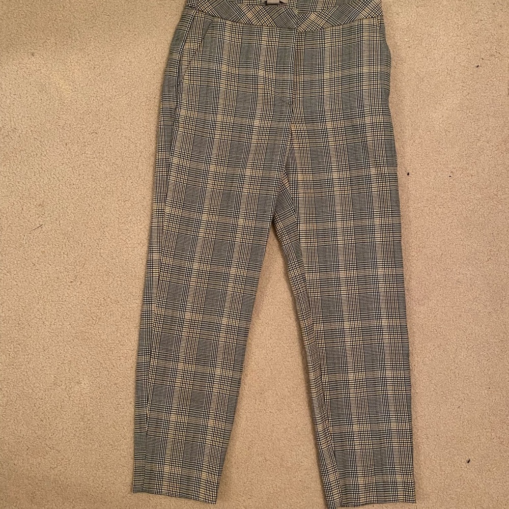 H&M plaid trousers